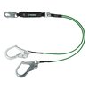 Safewaze Leading Edge 6ft Energy Absorbing Lanyard: Dual Leg, Rebar Hooks 019-2014